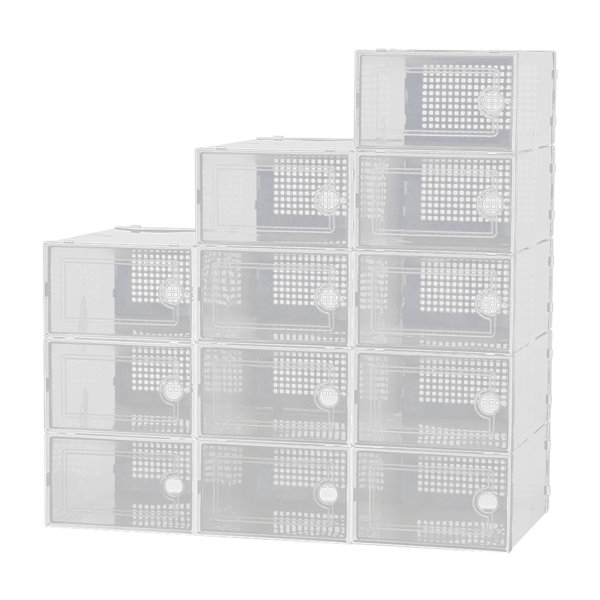 Rebrilliant 12x Shoe Storage Boxes Wayfair.co.uk
